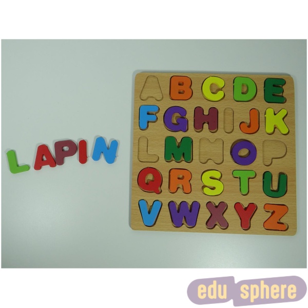 Puzzle lettres en bois